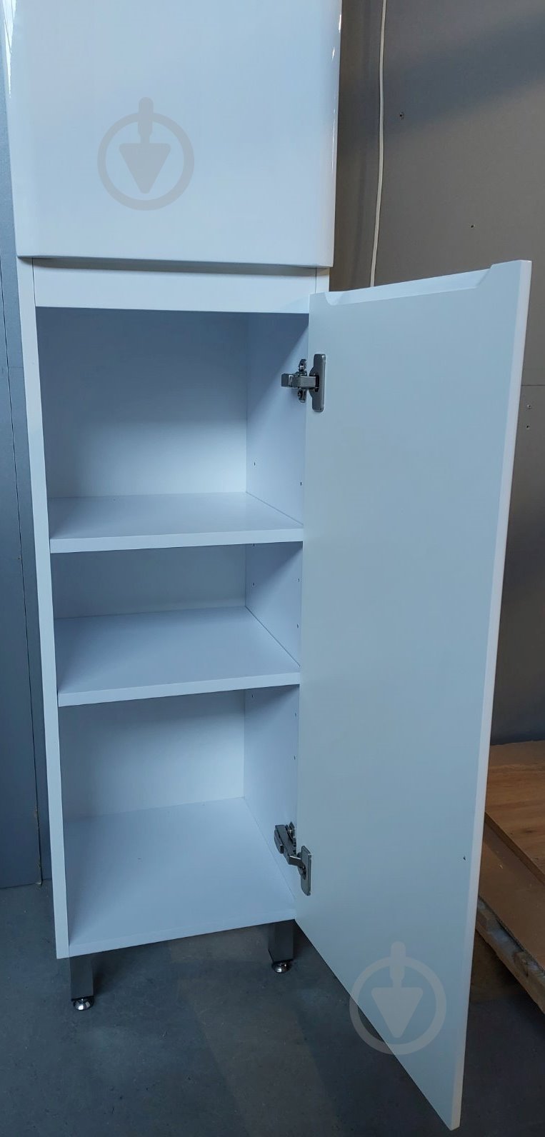 Пенал напольный ЮВЕНТА "Ester - 170" белый - фото 8