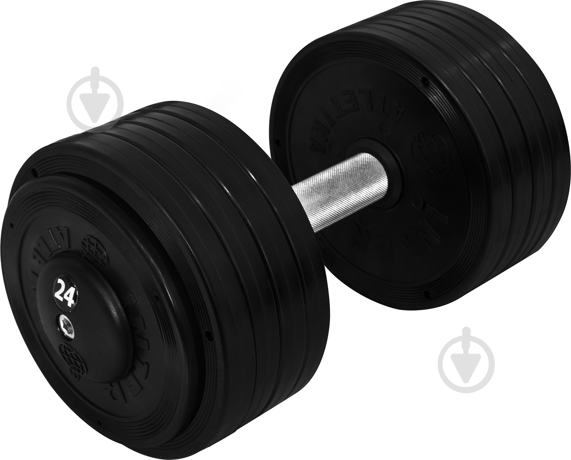 Гантель InterAtletika ST552.24 24 кг черный - фото 1