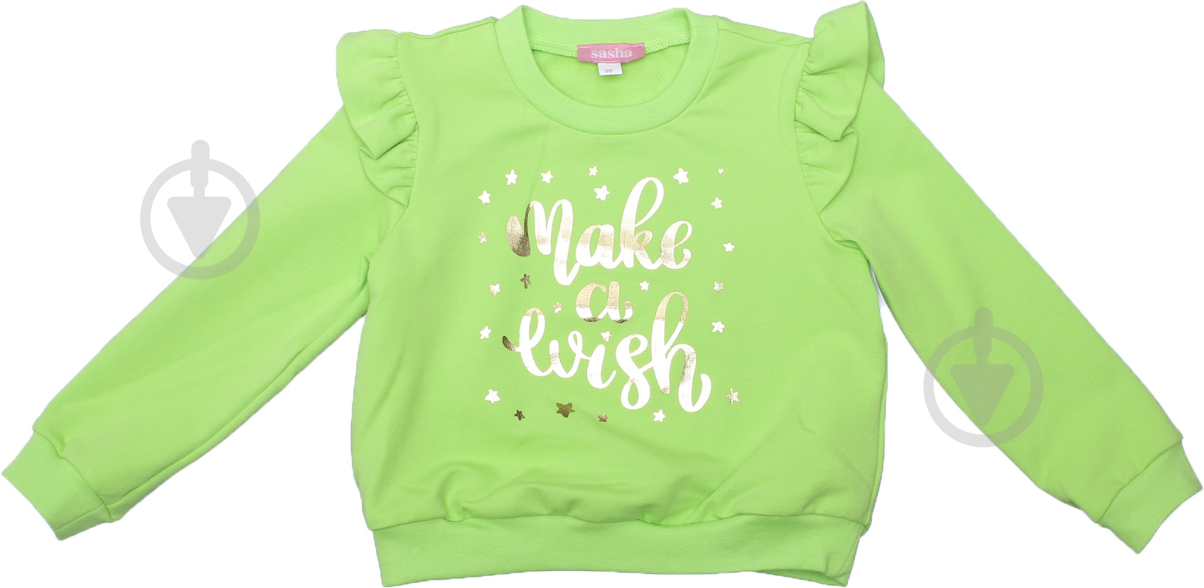 Реглан для девочки Sasha р.98 зеленый 4581/2 - фото 2 Реглан для девочки Sasha р.98 зеленый 4581/2 - фото 2