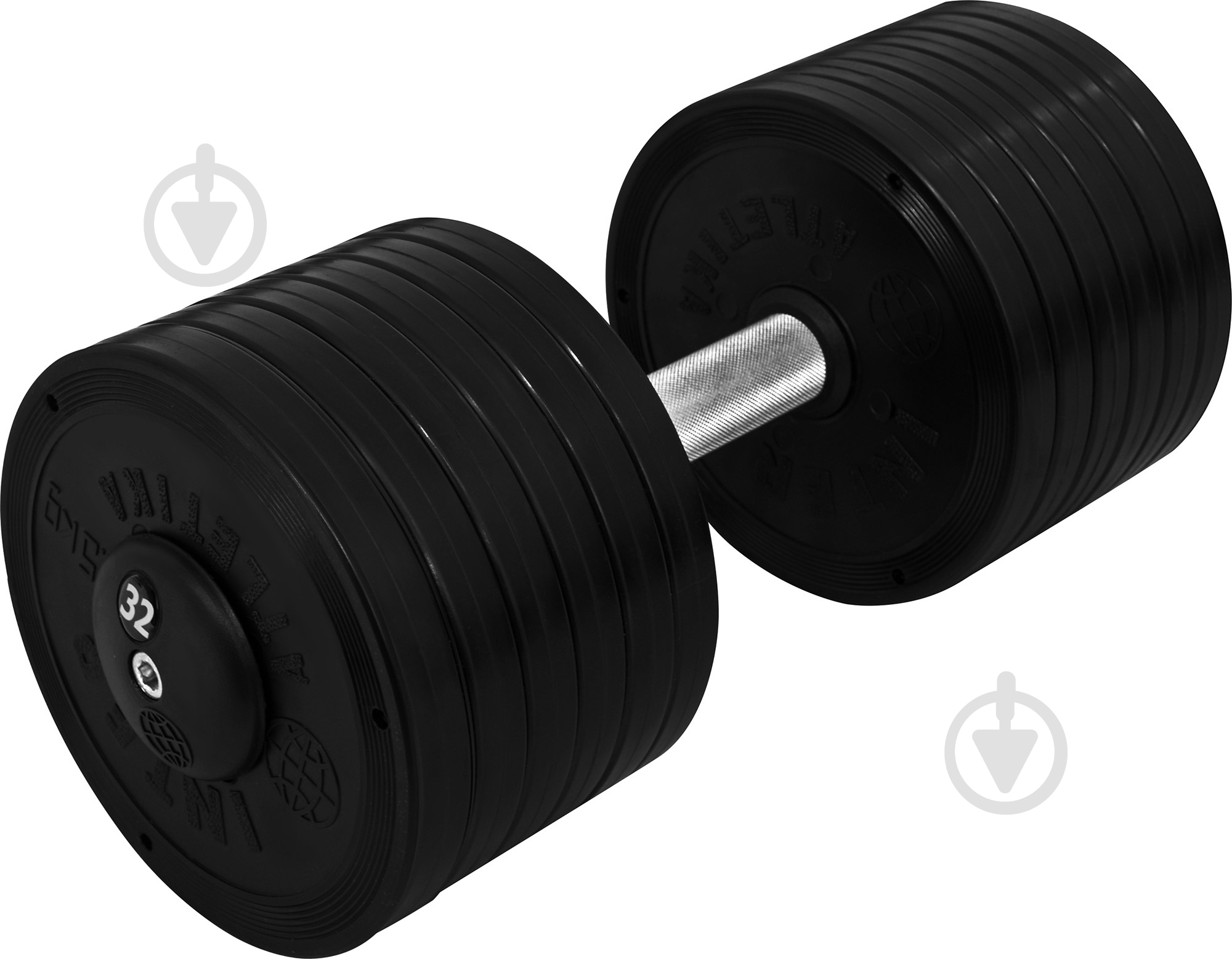 Гантель InterAtletika ST552.32 32 кг черный - фото 1