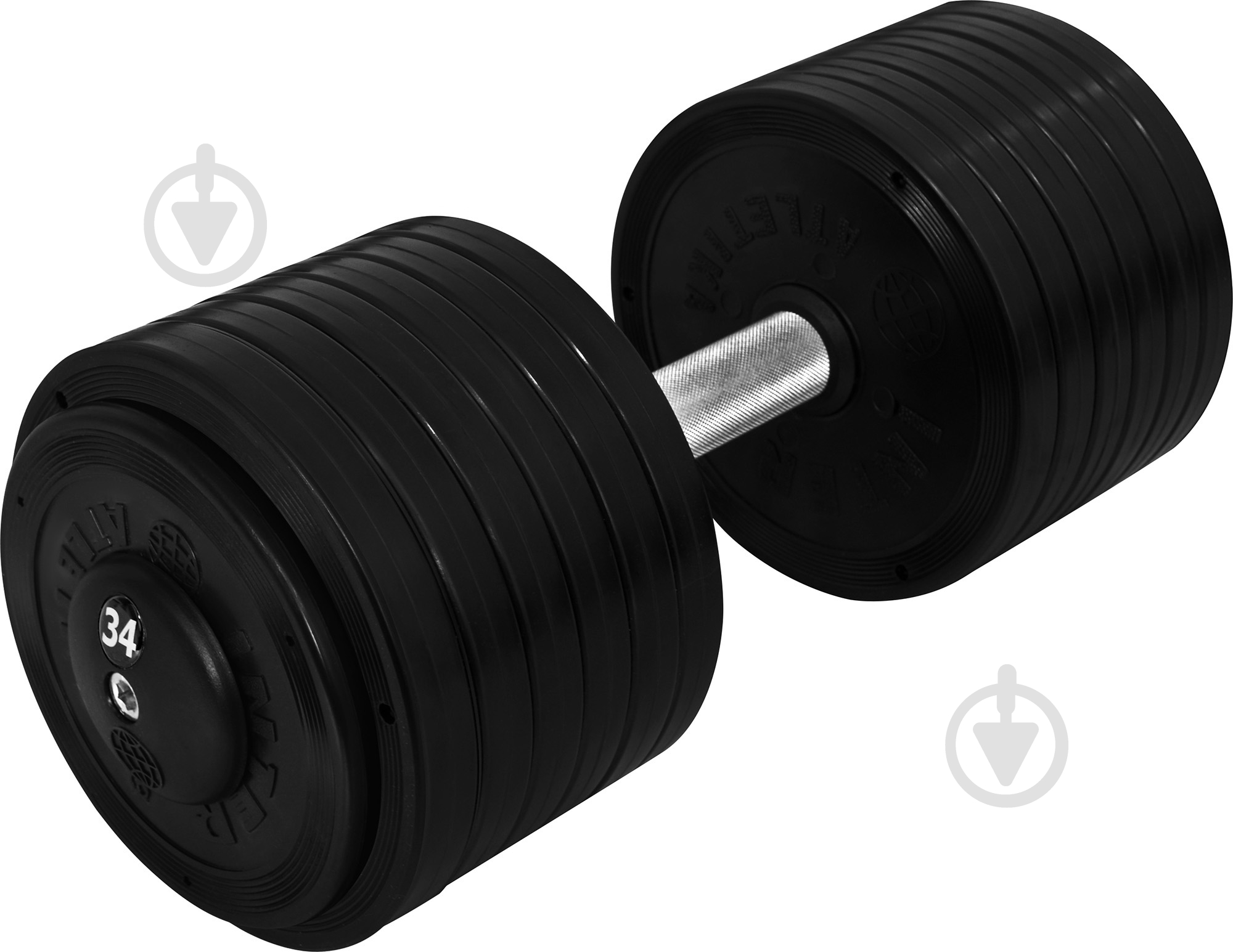 Гантель InterAtletika ST552.34 34 кг черный - фото 1