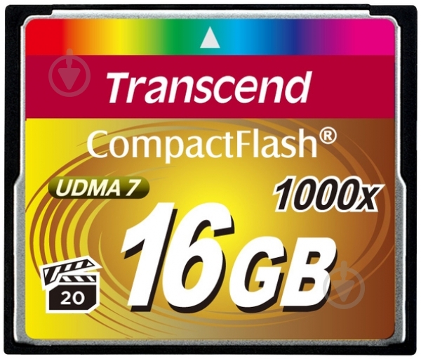 Карта памяти Transcend CF 16GB (TS16GCF1000) - фото 1