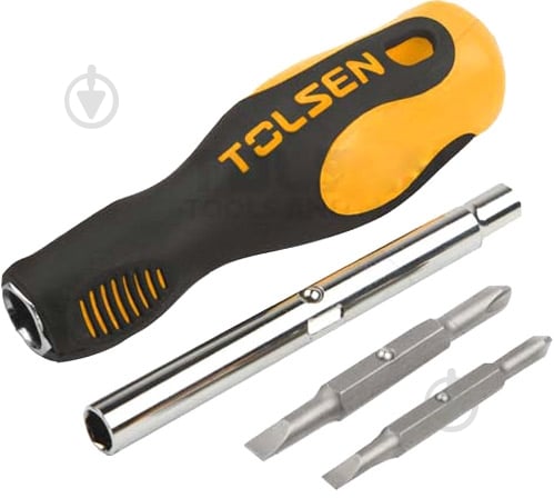 Отвертка со сменными насадками Tolsen 6 в 1 140 мм 20043 - фото 1 Отвертка со сменными насадками Tolsen 6 в 1 140 мм 20043 - фото 1