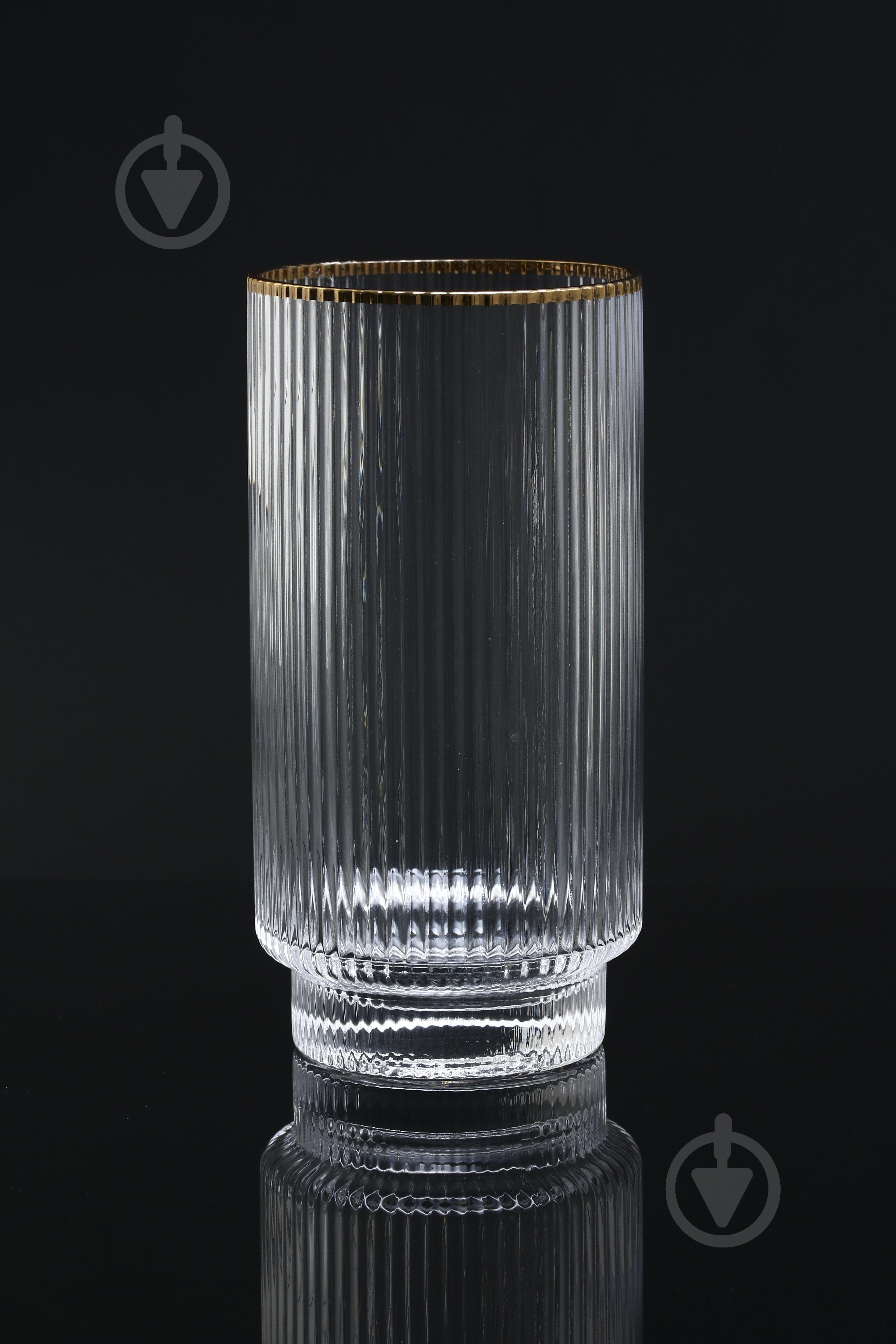 Набір склянок високих Fiora Ripple скло 410 мл 2 шт. - фото 4 Набір склянок високих Fiora Ripple скло 410 мл 2 шт. - фото 4