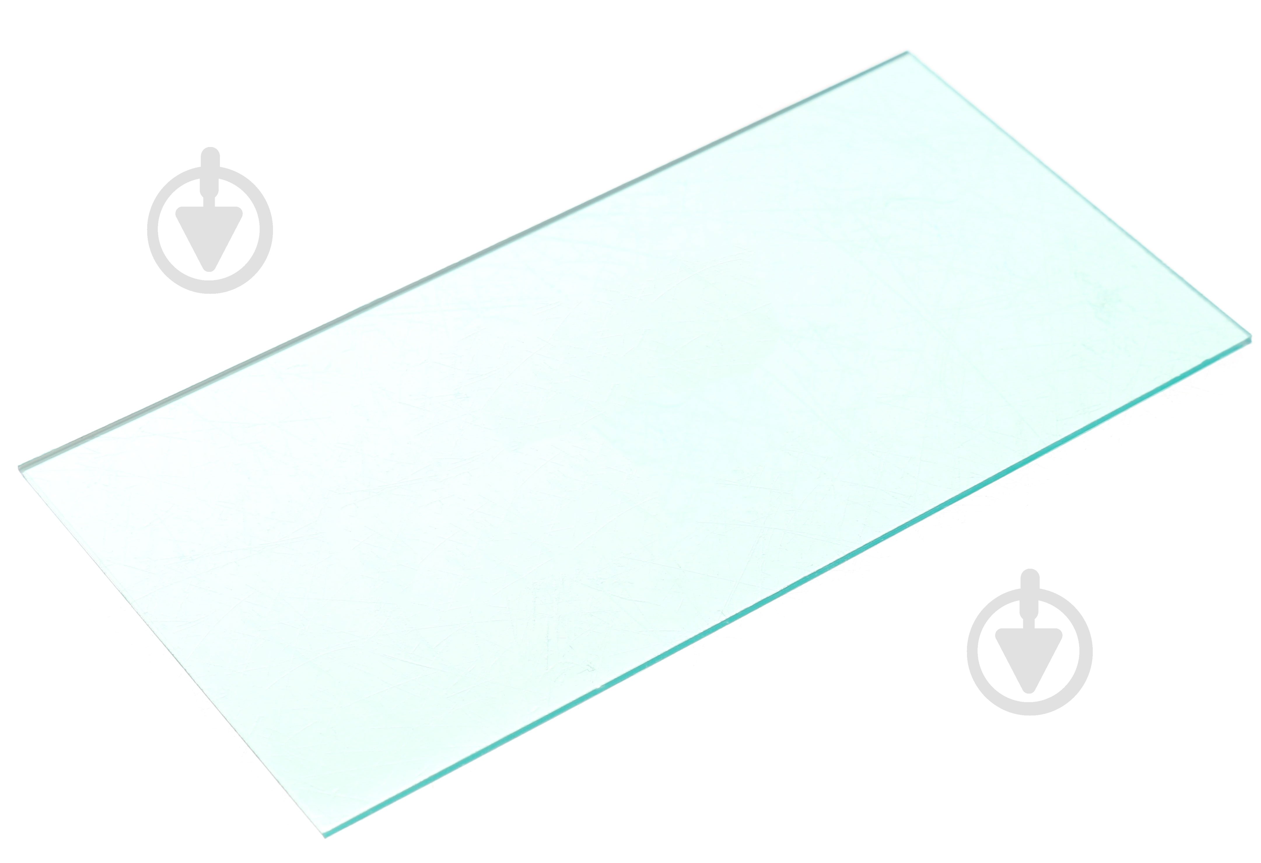 Стекло поликарбонатное 52х102 мм прозрачное - фото 1