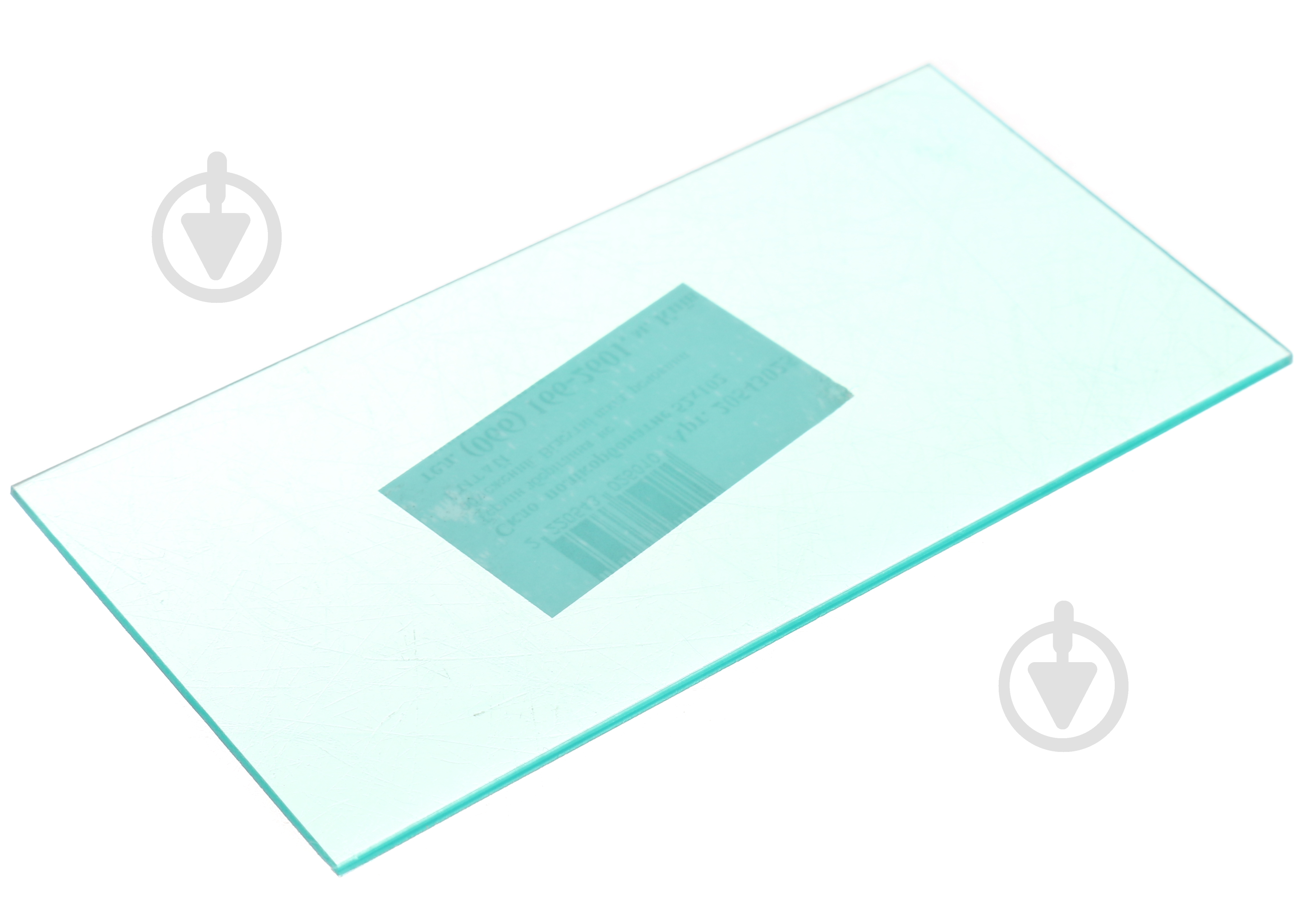 Стекло поликарбонатное 52х102 мм прозрачное - фото 2