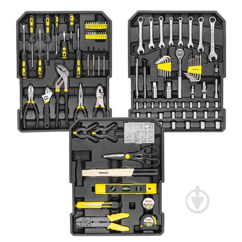Набор ручного инструмента WMC TOOLS 186 шт. WMC186-3 - фото 6