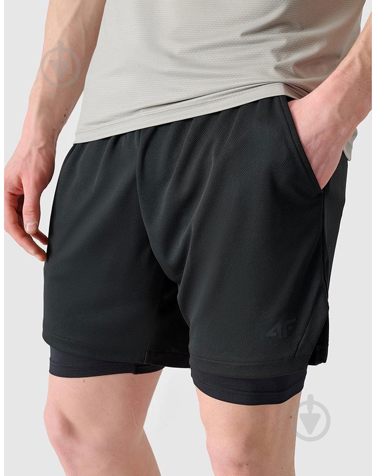 Шорти 4F SHORTS FNK M0866 р. L чорний - фото 2 Шорти 4F SHORTS FNK M0866 р. L чорний - фото 2