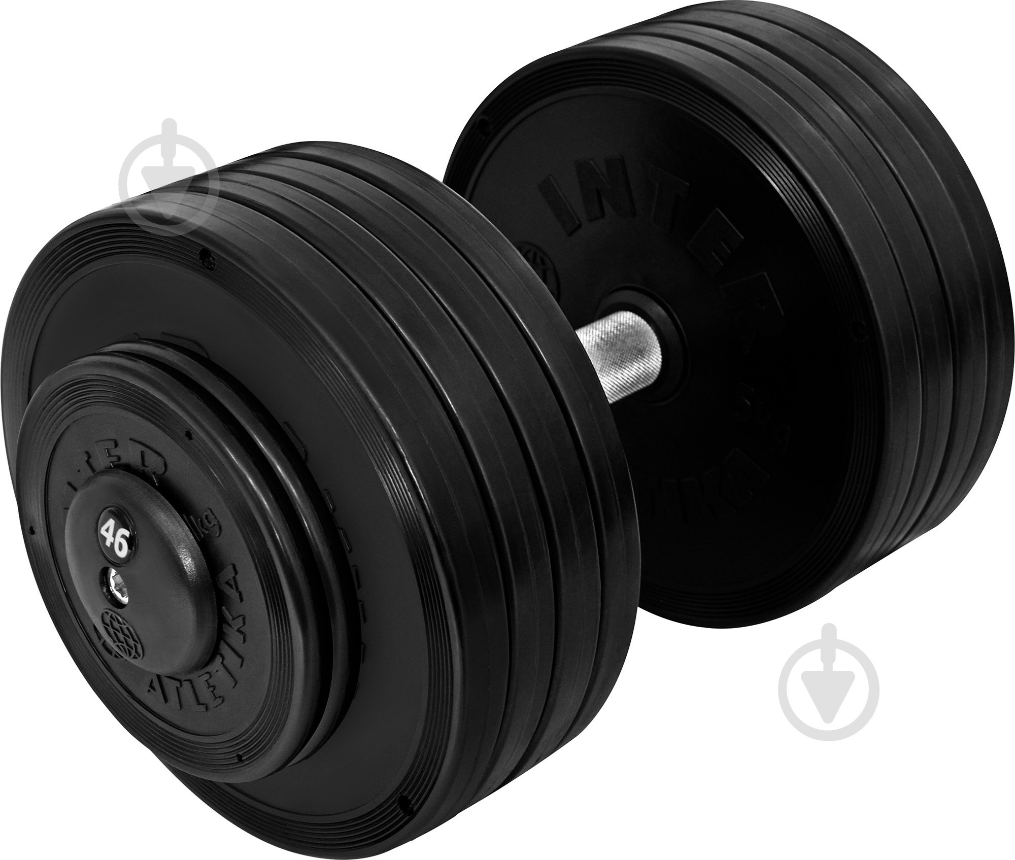 Гантель InterAtletika ST552.46 46 кг черный - фото 1