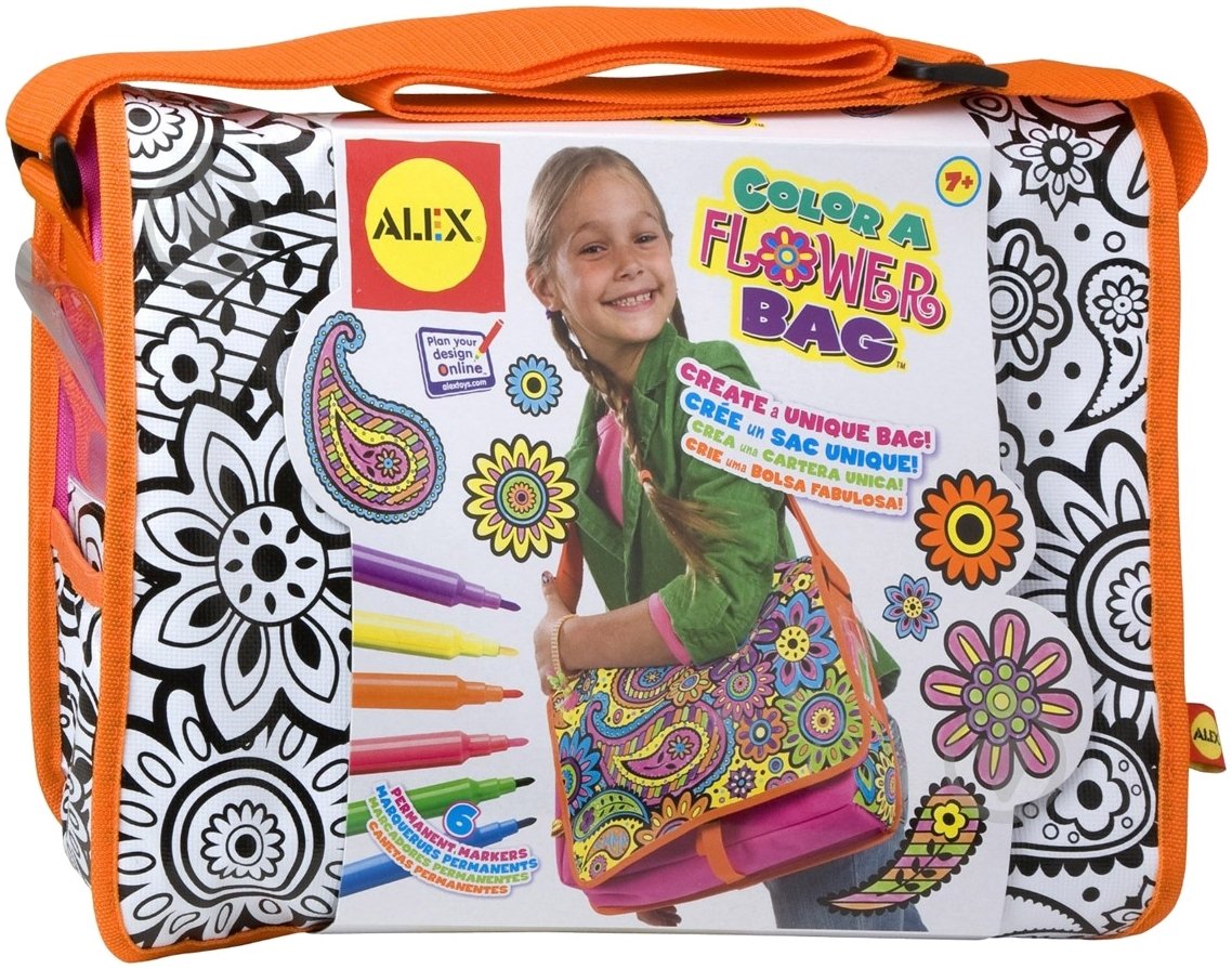 Сумка-раскраска Alex Цветы 509F - фото 2 Сумка-раскраска Alex Цветы 509F - фото 2