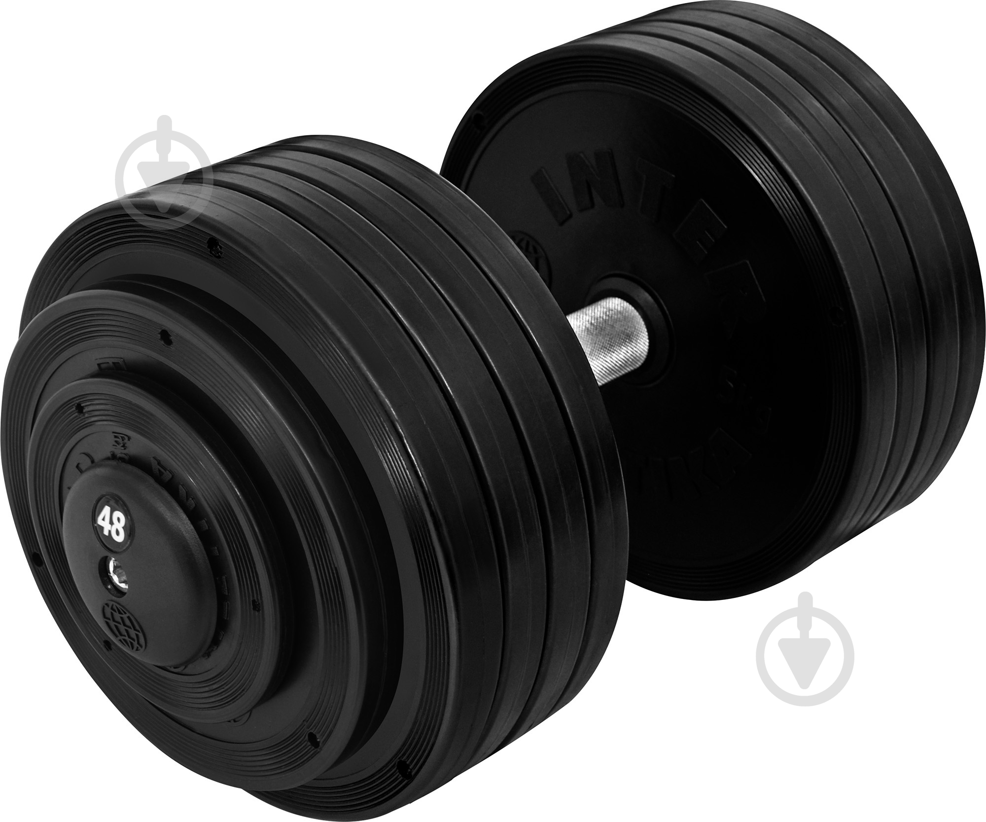 Гантель InterAtletika ST552.48 48 кг черный - фото 1