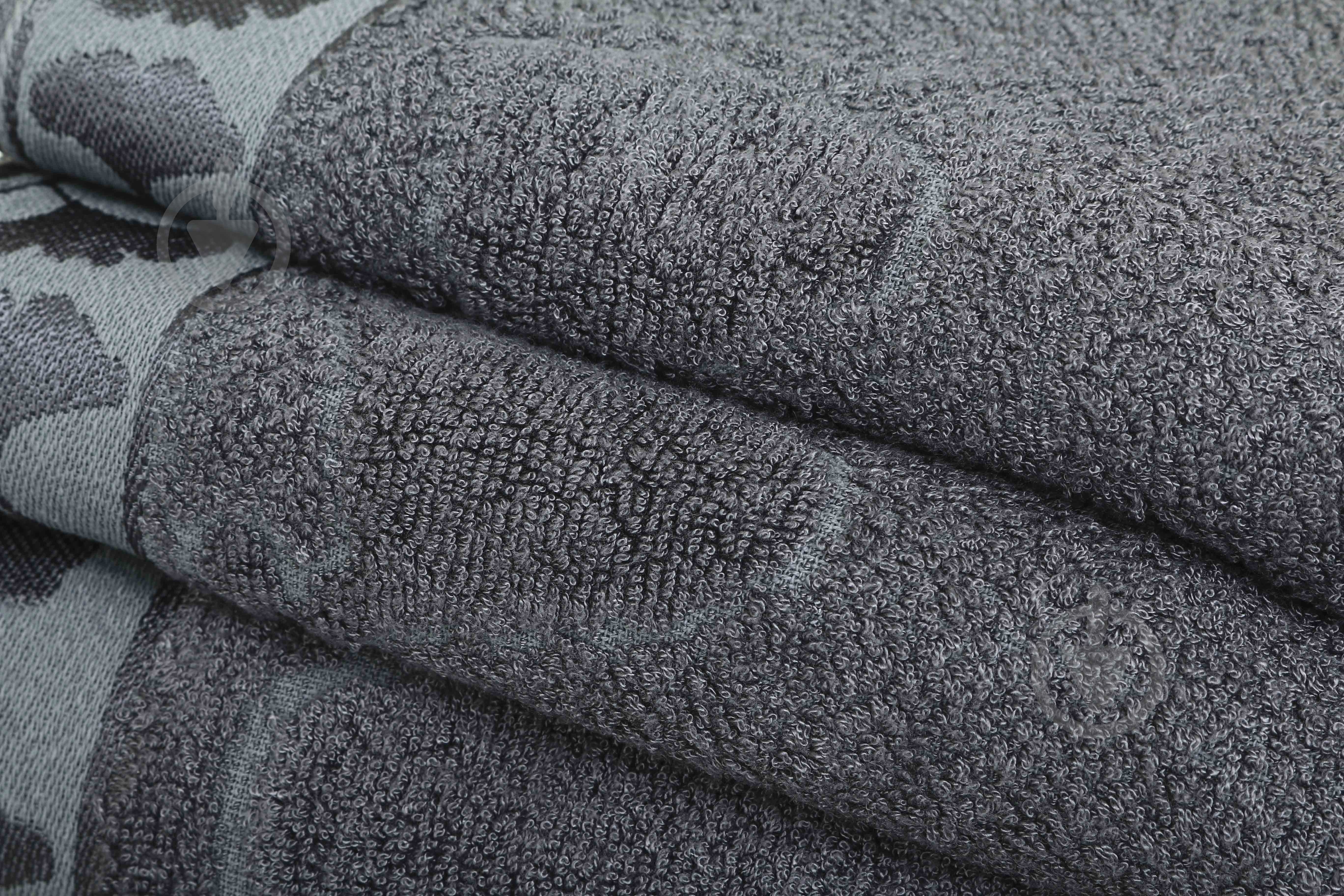 Рушник махровий Ginko 70x140 см сірий Texpol - фото 2