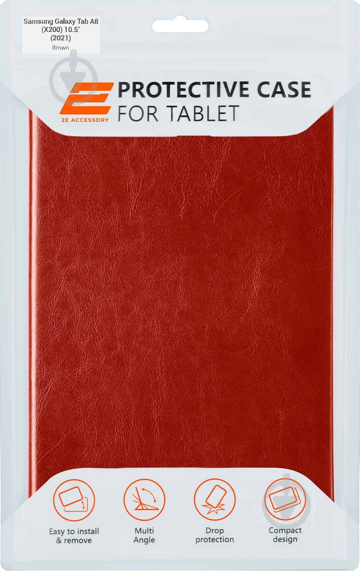 Чехол 2E Retro Samsung Galaxy Tab A8 (X200) 10.5″ (2021) brown (2E-G-TABA8-IKRT-BR) Basic - фото 5 Чехол 2E Retro Samsung Galaxy Tab A8 (X200) 10.5″ (2021) brown (2E-G-TABA8-IKRT-BR) Basic - фото 5