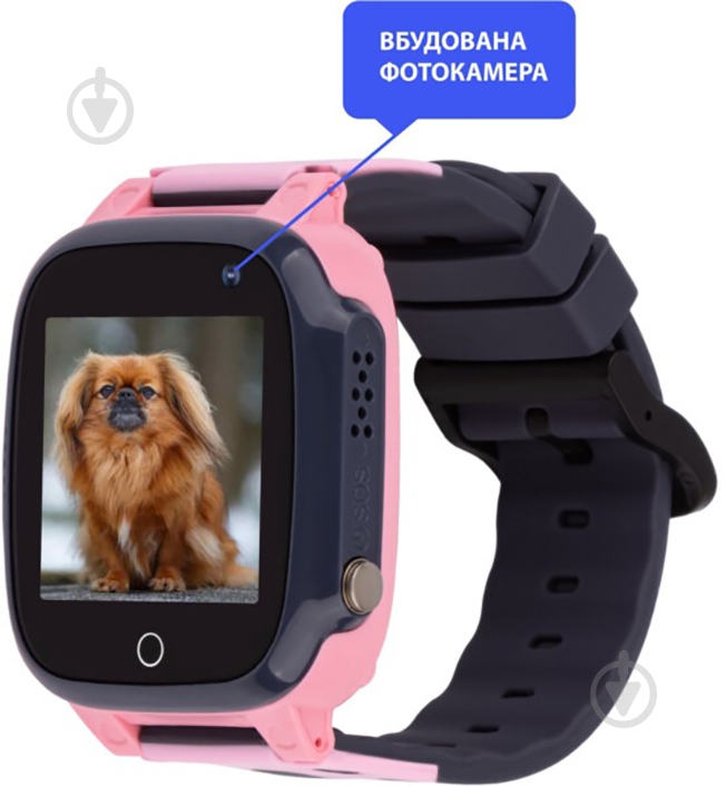 Смарт-годинник дитячий AmiGo GO008 MILKY pink - фото 2 Смарт-годинник дитячий AmiGo GO008 MILKY pink - фото 2