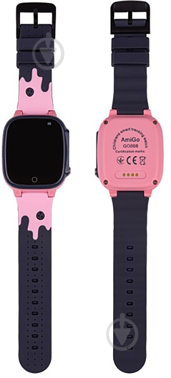 Смарт-годинник дитячий AmiGo GO008 MILKY pink - фото 5 Смарт-годинник дитячий AmiGo GO008 MILKY pink - фото 5
