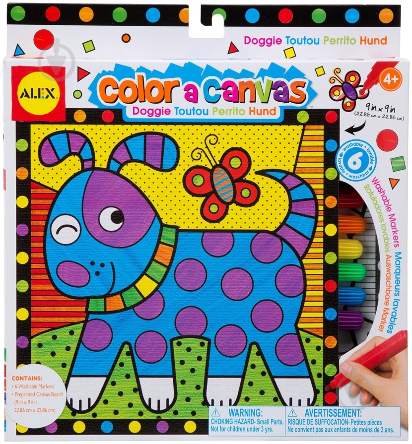 Роспись на холсте Alex со щенком 361D - фото 1