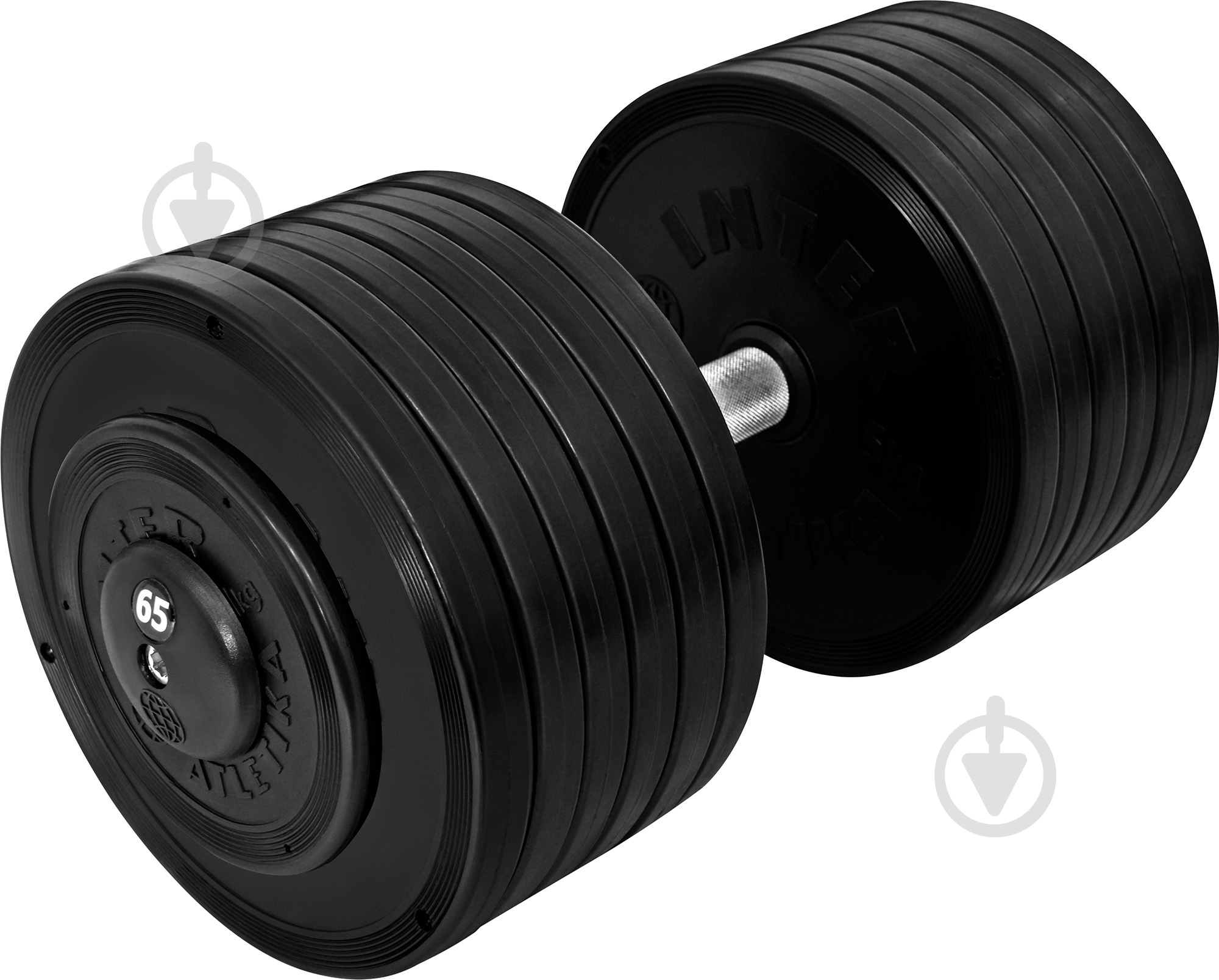 Гантель InterAtletika ST552.65 65 кг черный - фото 1