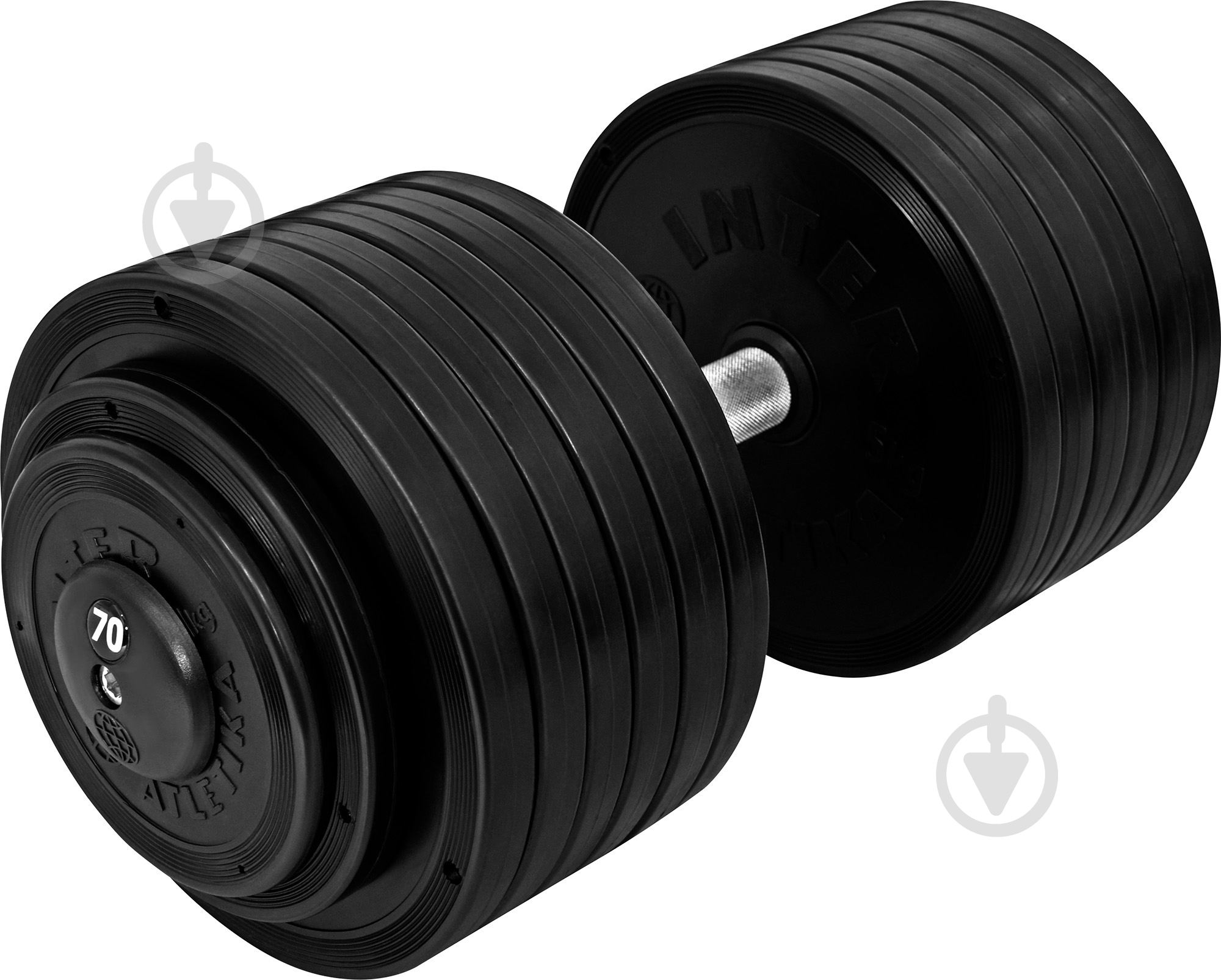 Гантель InterAtletika ST552.70 70 кг черный - фото 1