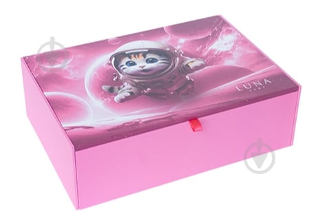 Шкатулка Kitten Space Pink 178x258x74 мм Luna - фото 1