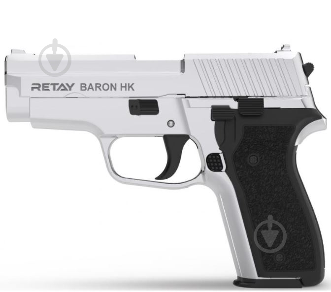 Оружие сигнально-шумовое Retay Baron HK, 9мм. к:chrome - фото 1