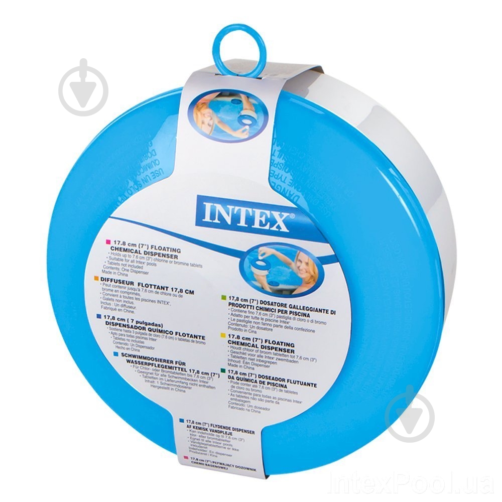 Дозатор плавающий Intex арт. 29041, 17,8 см (для химии в таблетках по 20 г) - фото 5 Дозатор плавающий Intex арт. 29041, 17,8 см (для химии в таблетках по 20 г) - фото 5