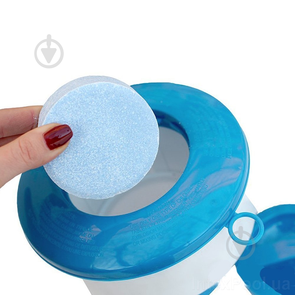 Дозатор плавающий Intex арт. 29041, 17,8 см (для химии в таблетках по 20 г) - фото 3 Дозатор плавающий Intex арт. 29041, 17,8 см (для химии в таблетках по 20 г) - фото 3