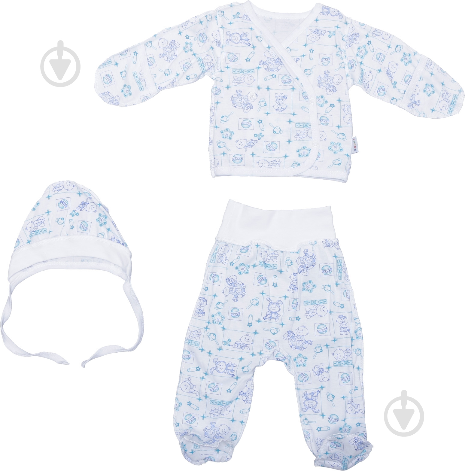 Комплект для дівчаток Габбі Лелека-2 молочний р.62 - фото 43