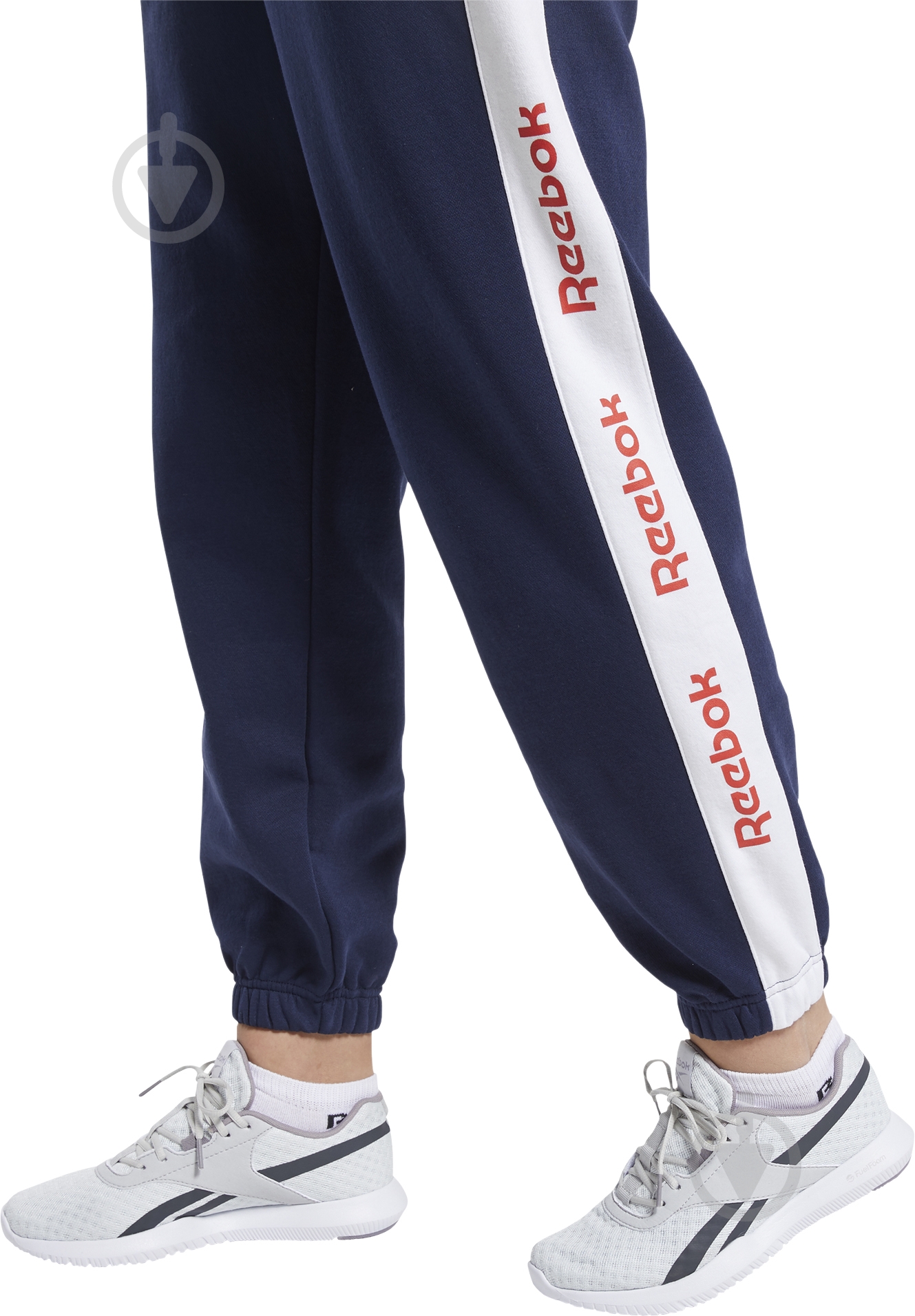 Брюки Reebok TE Linear Logo FL P FU2252 р. XS синий - фото 3
