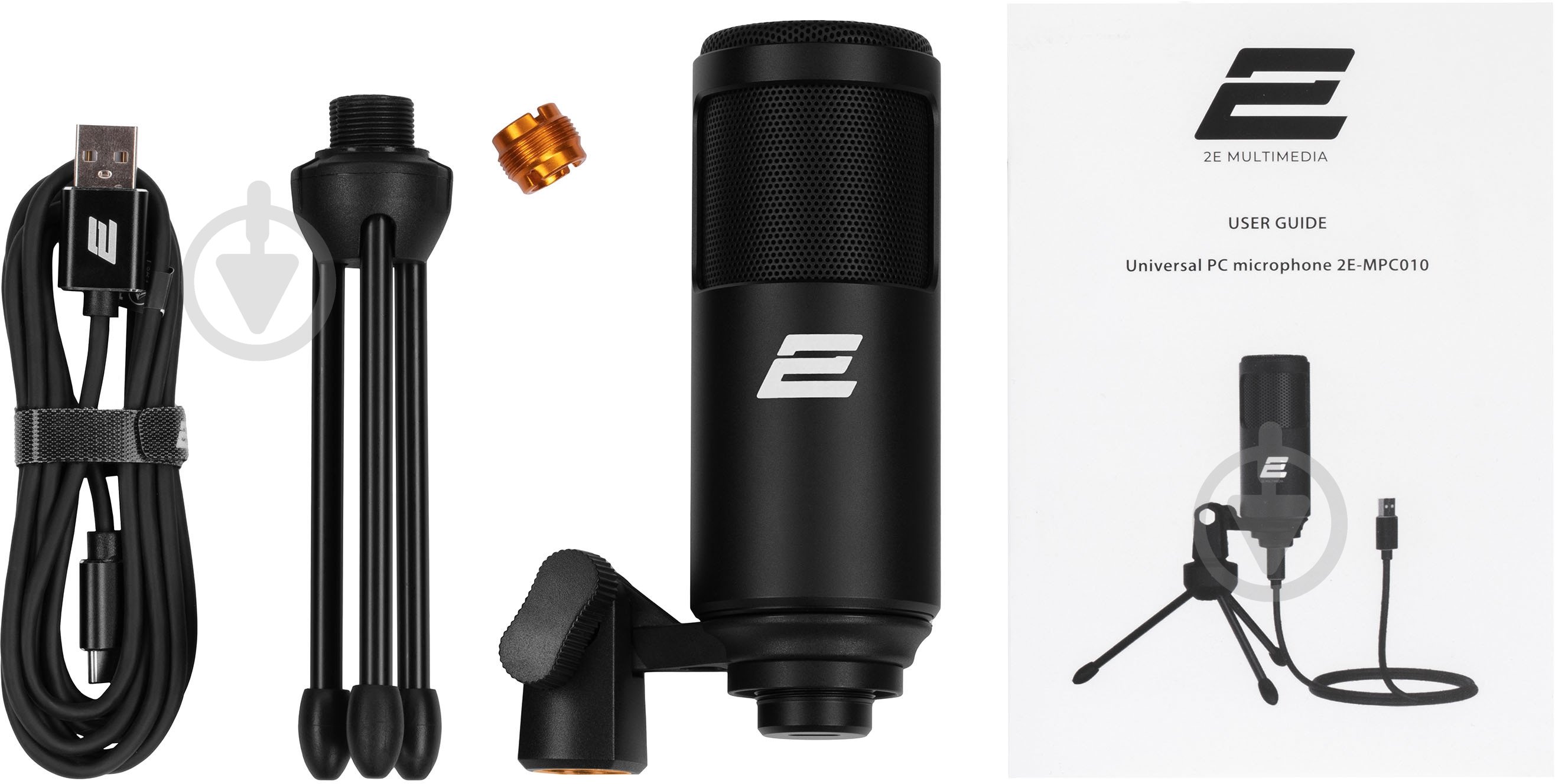 Мікрофон 2E для ПК MPC010 USB (2E-MPC010) - фото 6 Мікрофон 2E для ПК MPC010 USB (2E-MPC010) - фото 6