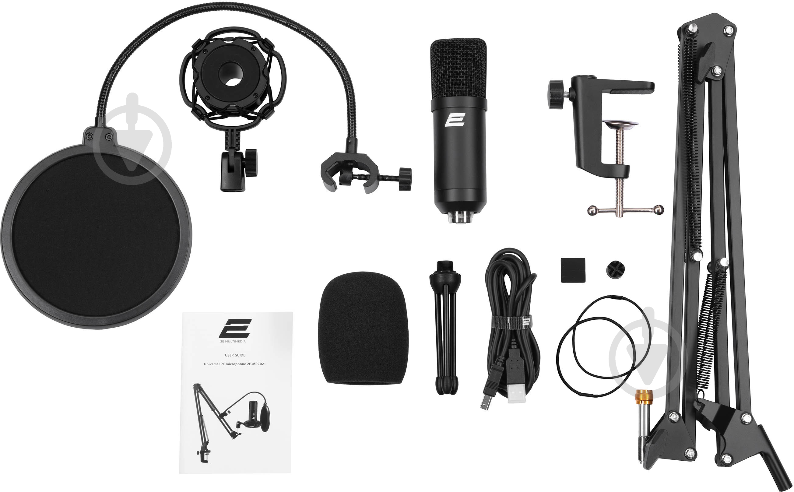 Мікрофон 2E для ПК MPC021 Streaming USB (2E-MPC021) - фото 6 Мікрофон 2E для ПК MPC021 Streaming USB (2E-MPC021) - фото 6