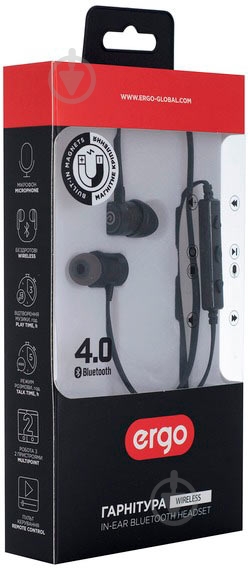 Наушники Ergo black BT-950BK - фото 12 Наушники Ergo black BT-950BK - фото 12