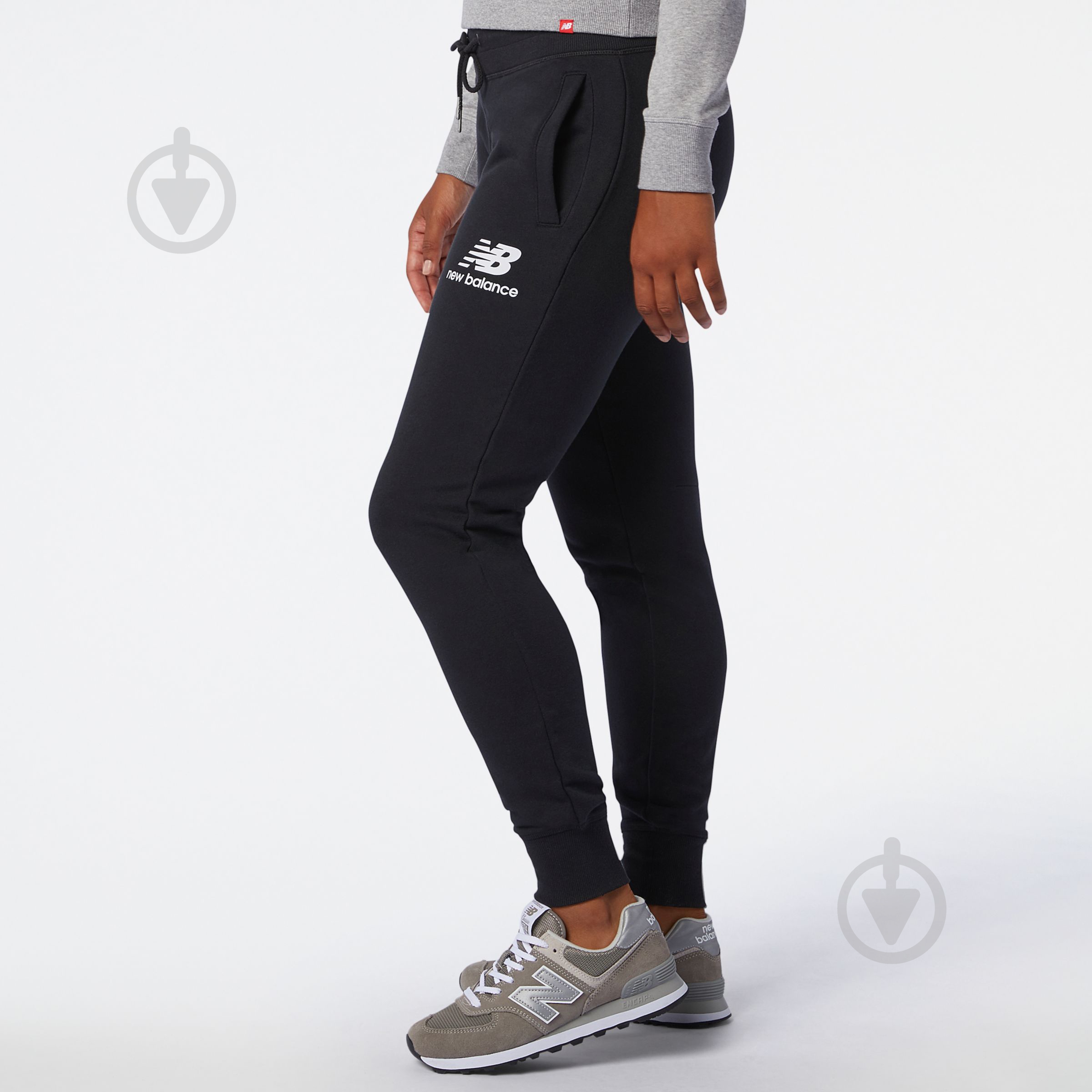 Брюки New Balance ESSENTIALS FT WP03530BK р. XL черный - фото 2