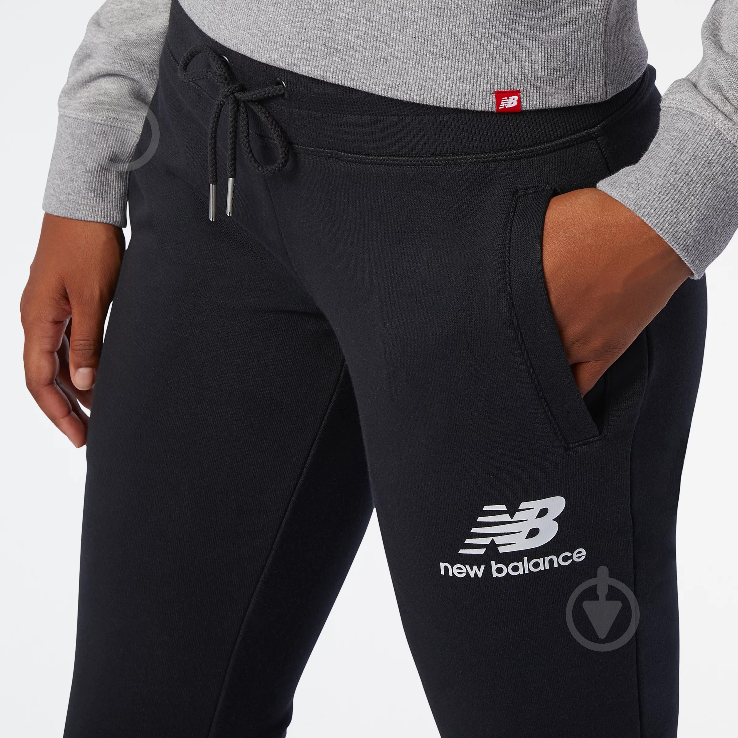 Брюки New Balance ESSENTIALS FT WP03530BK р. XL черный - фото 4