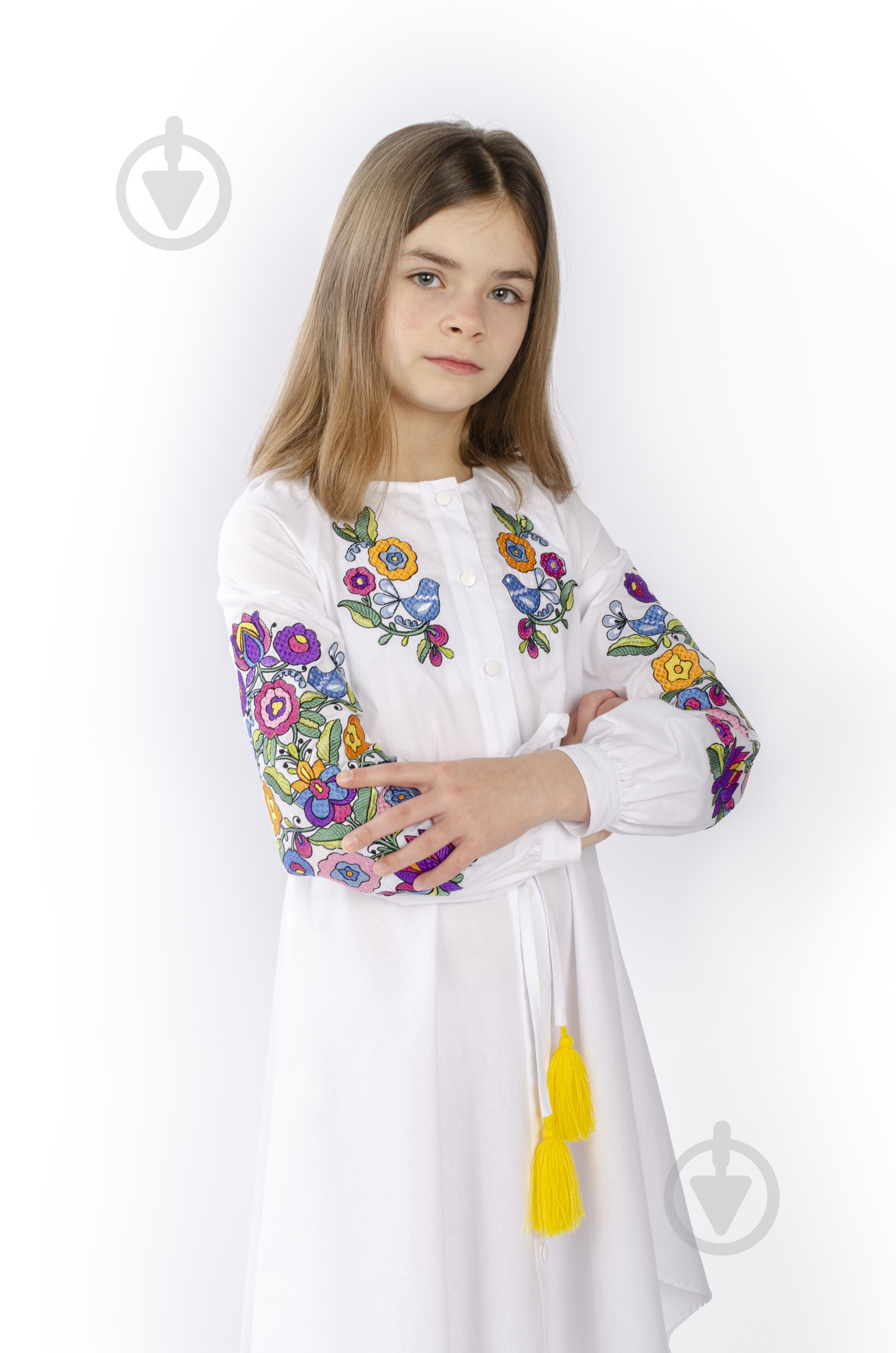 Платье Эдельвика 272-22/09 р.140 белый - фото 3