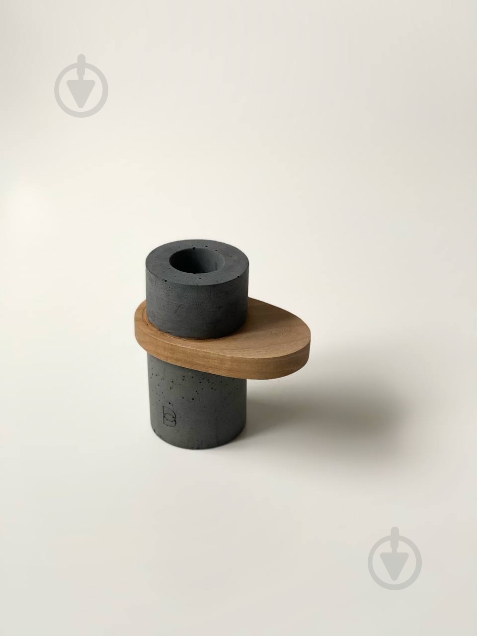 Подсвечник большой серый BB CANDLES - фото 4