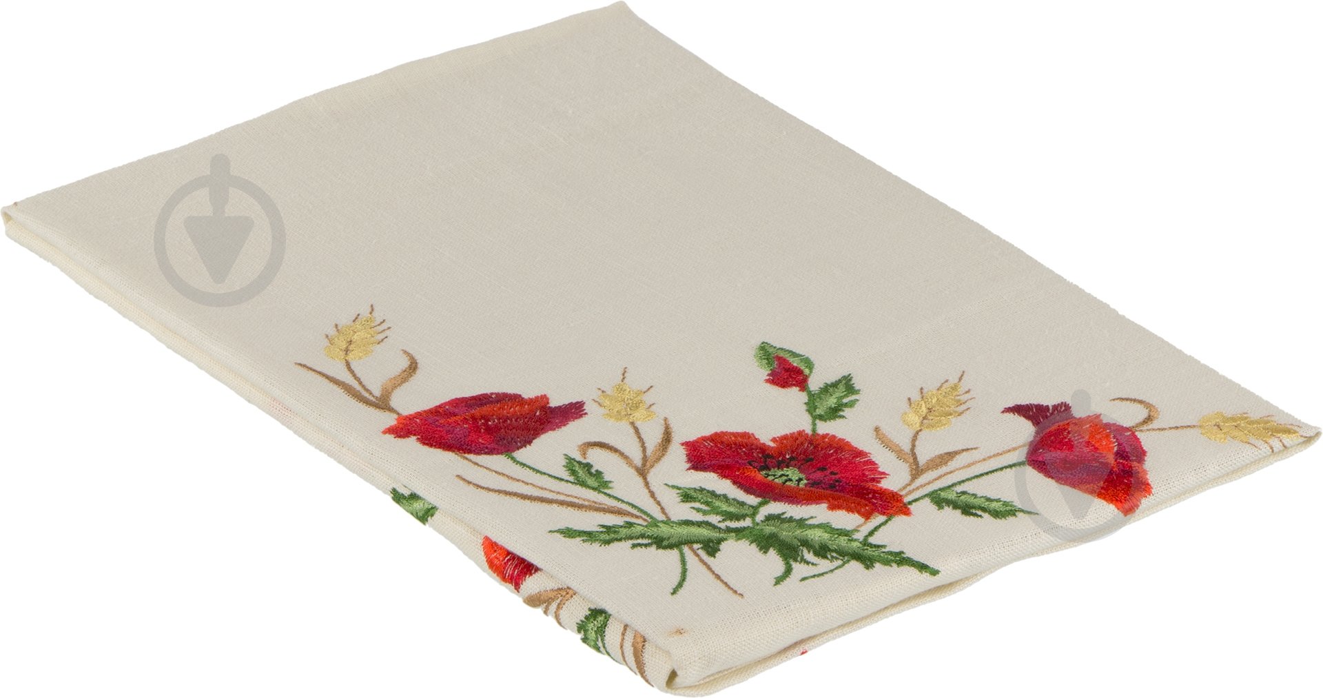 Раннер Гармонiя МАКИ 65x65 см молочный - фото 1