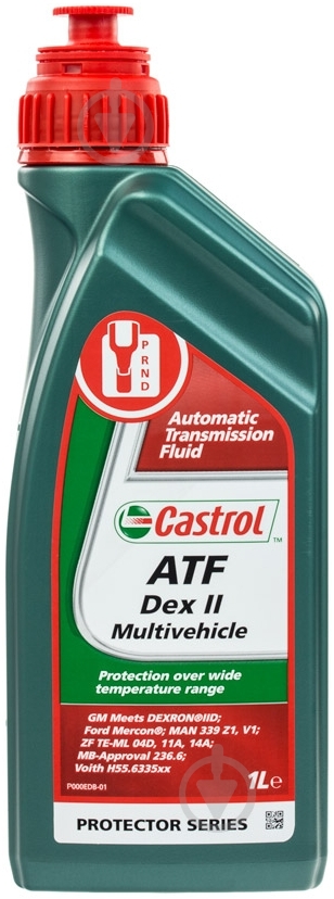 Масло трансмиссионное Castrol Dextron II Multivehicle ATF 1 л (RB-ATFD2M-12X1L) - фото 1