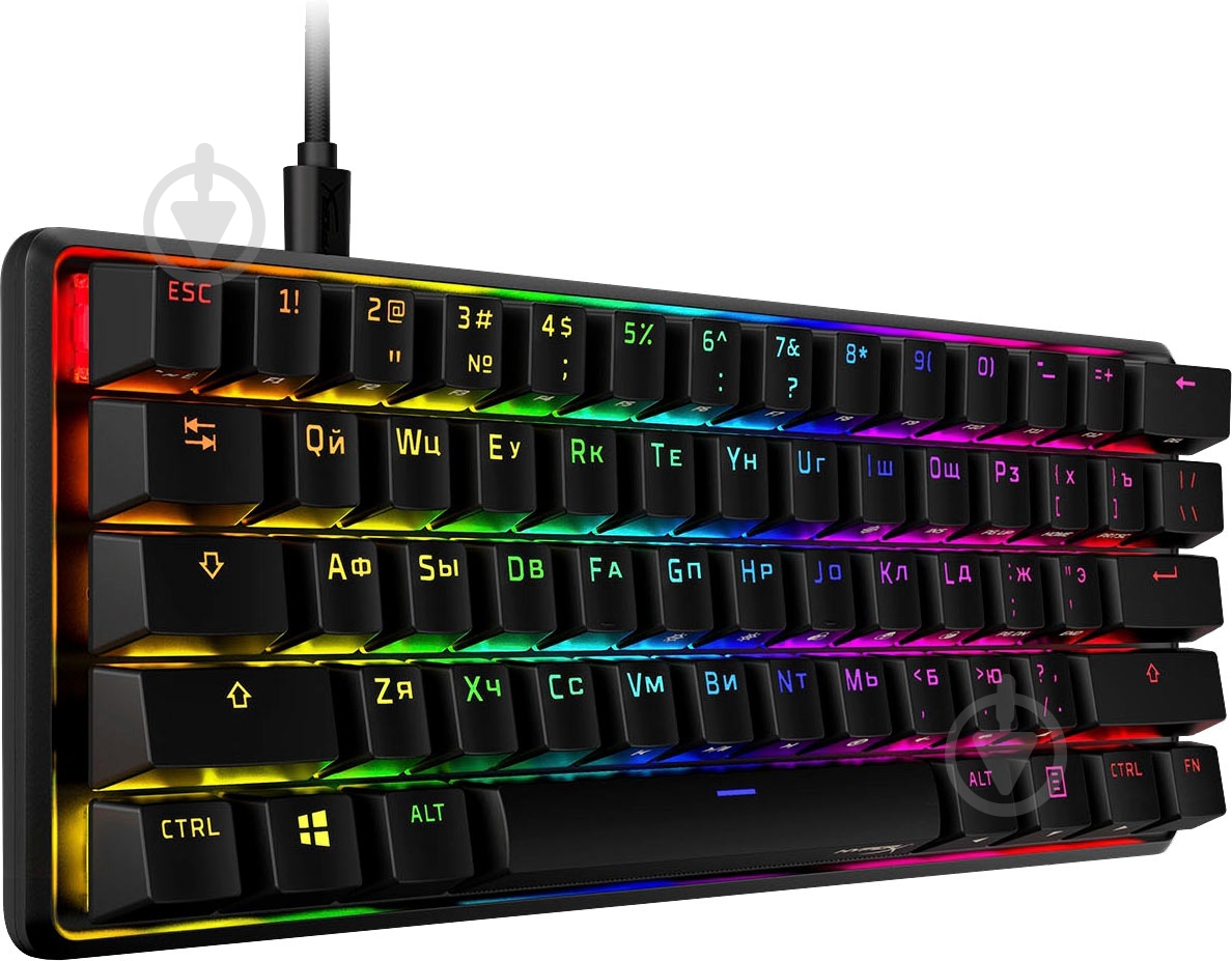 Клавиатура HyperX Alloy Origins 60 black (4P5N0AA) - фото 3