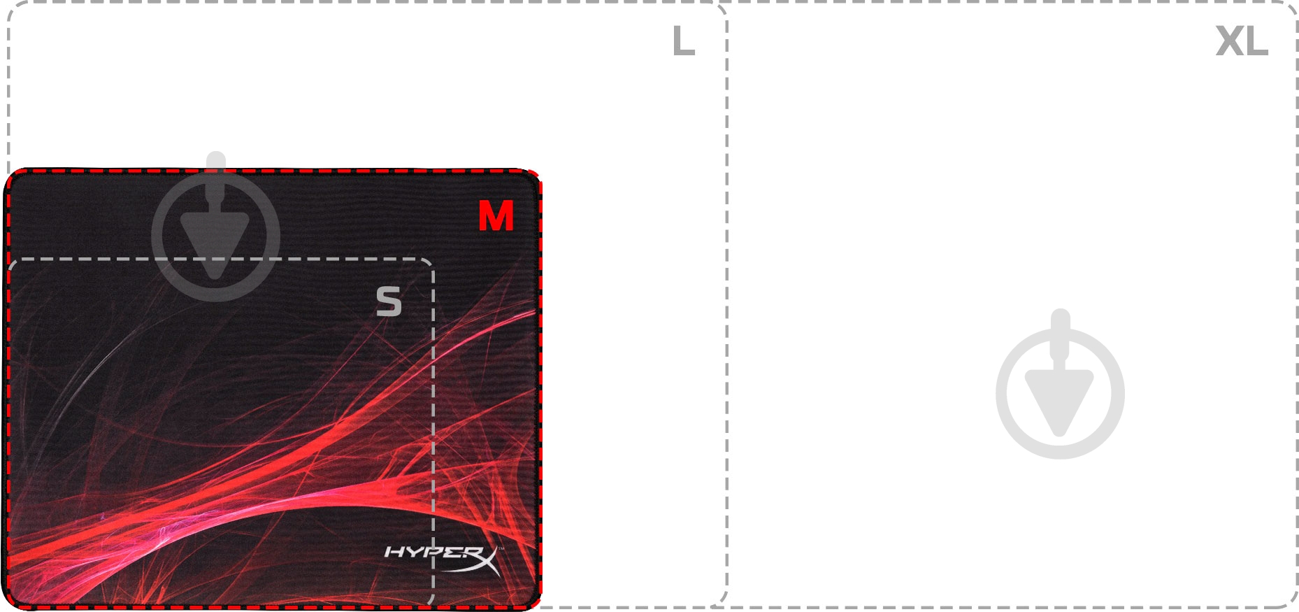 Коврик для мышки HyperX FURY S Speed Gaming Medium (4P5Q7AA) - фото 3 Коврик для мышки HyperX FURY S Speed Gaming Medium (4P5Q7AA) - фото 3