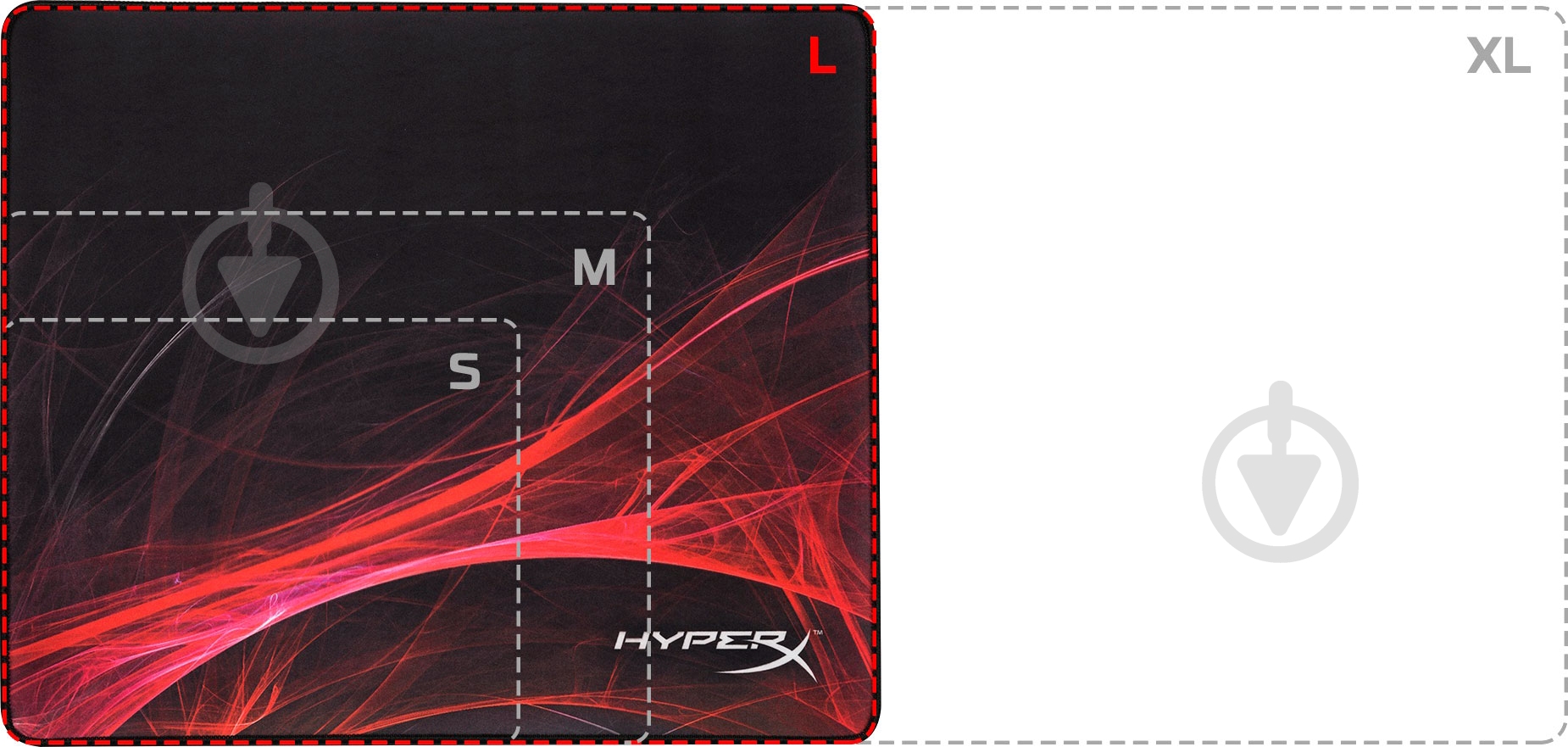 Коврик для мышки HyperX FURY S Speed Gaming Large (4P5Q6AA) - фото 3 Коврик для мышки HyperX FURY S Speed Gaming Large (4P5Q6AA) - фото 3