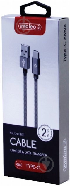Кабель Intaleo USB Type-C (CBGNYT2) 2 м серый (952328) - фото 3