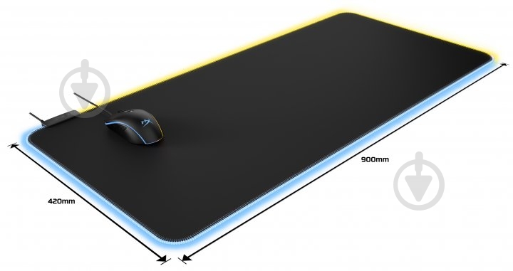 Игровая поверхность HyperX Pulsefire Mat RGB Extra Large (4S7T2AA) - фото 4
