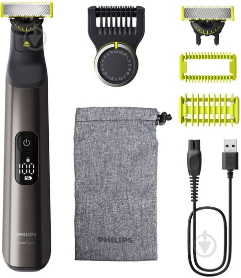 Електростанок із тримером Philips OneBlade Pro 360 QP6552/15 для обличчя та тіла - фото 1