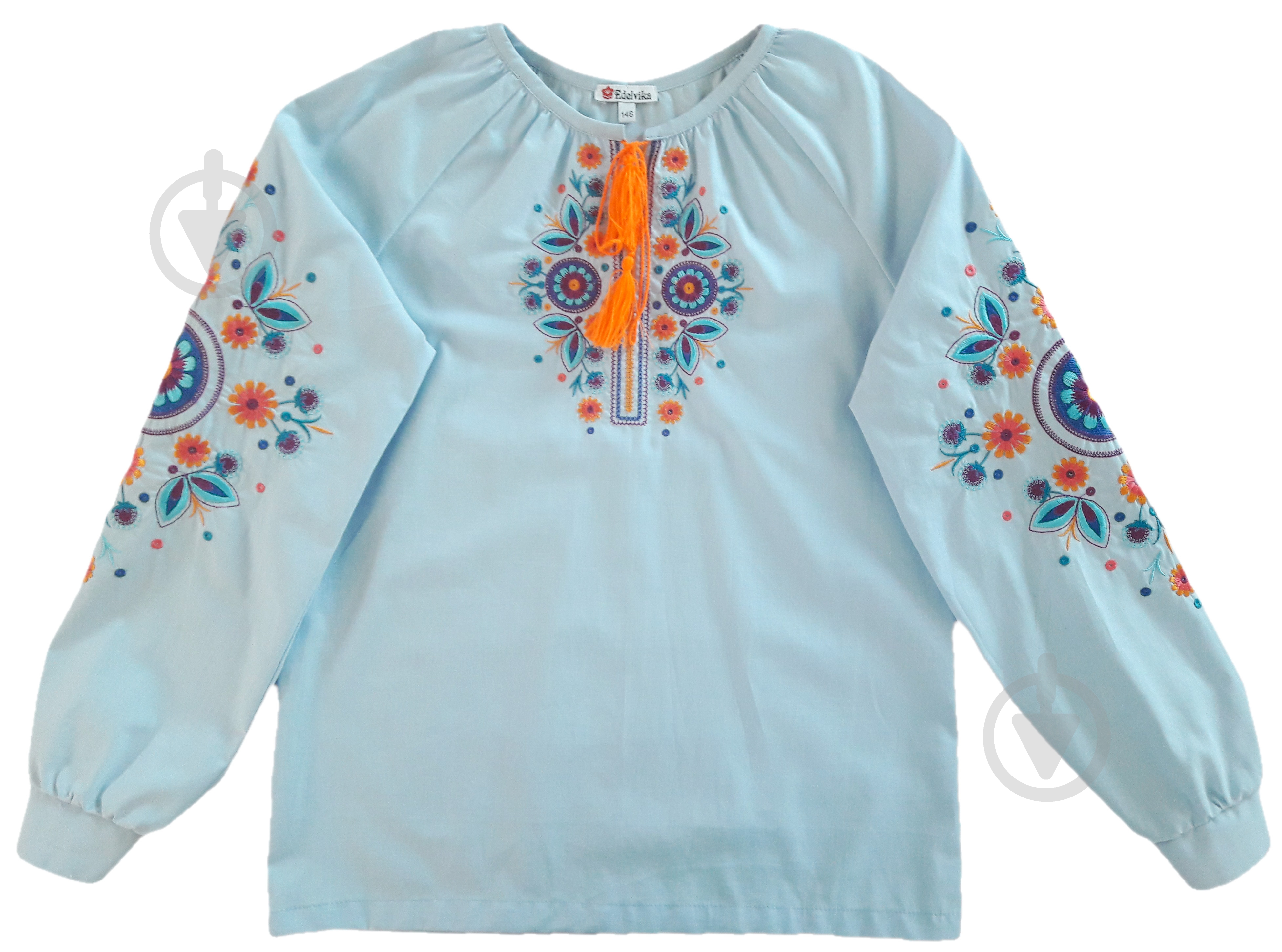 Вышиванка для девочек Эдельвика 236-20/00 р.122 Blue - фото 1
