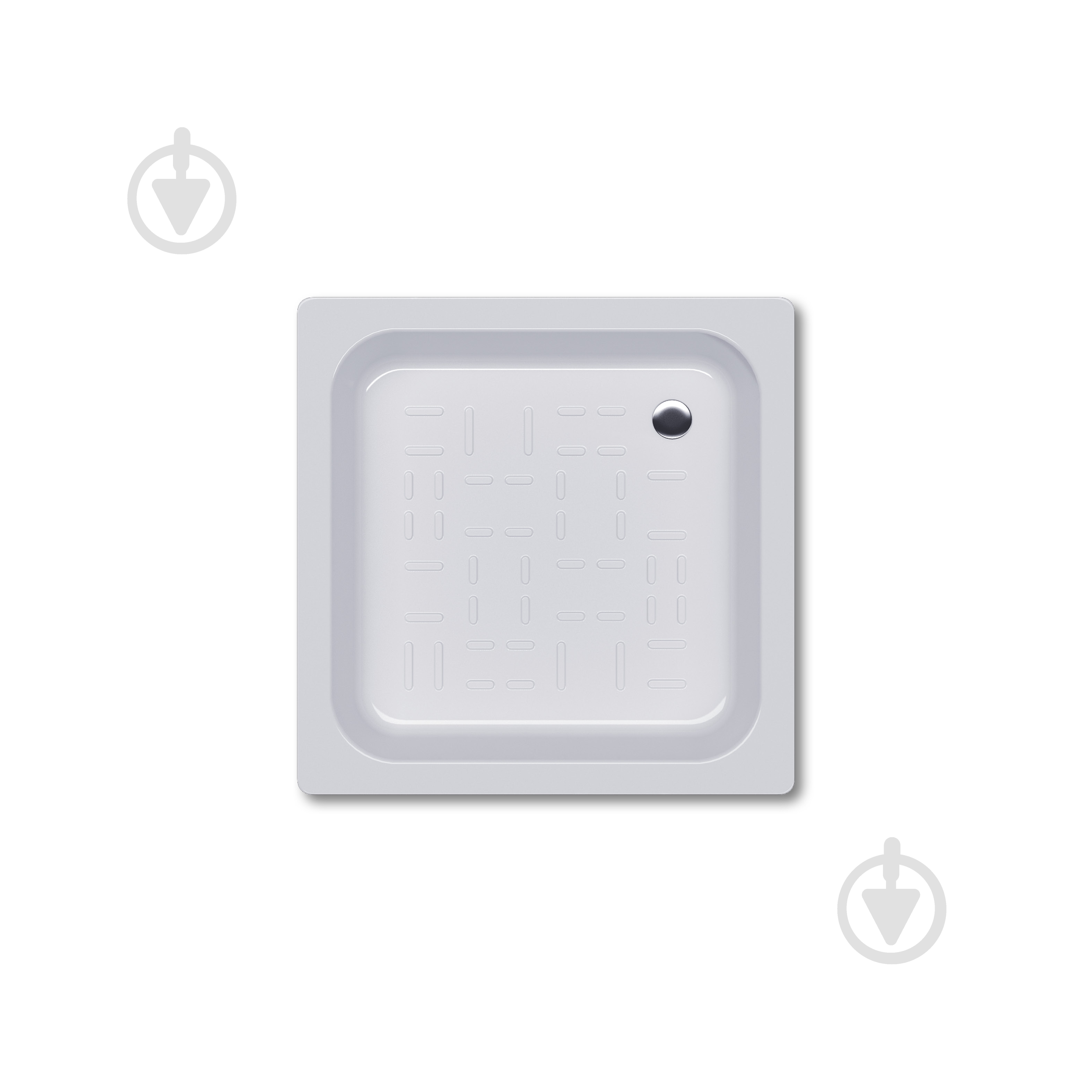 Поддон стальной Koller Pool Aquart 80x80 квадратный - фото 2