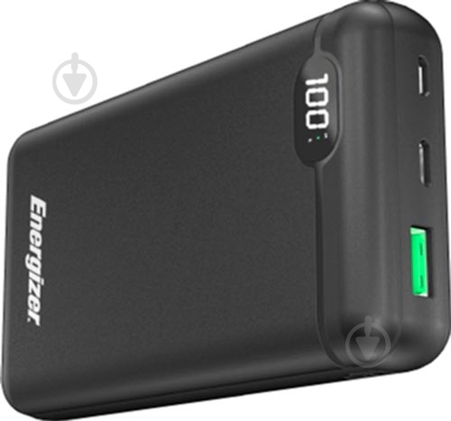 Повербанк Energizer 20000 mAh black (UE20003PQ (B)) - фото 2 Повербанк Energizer 20000 mAh black (UE20003PQ (B)) - фото 2