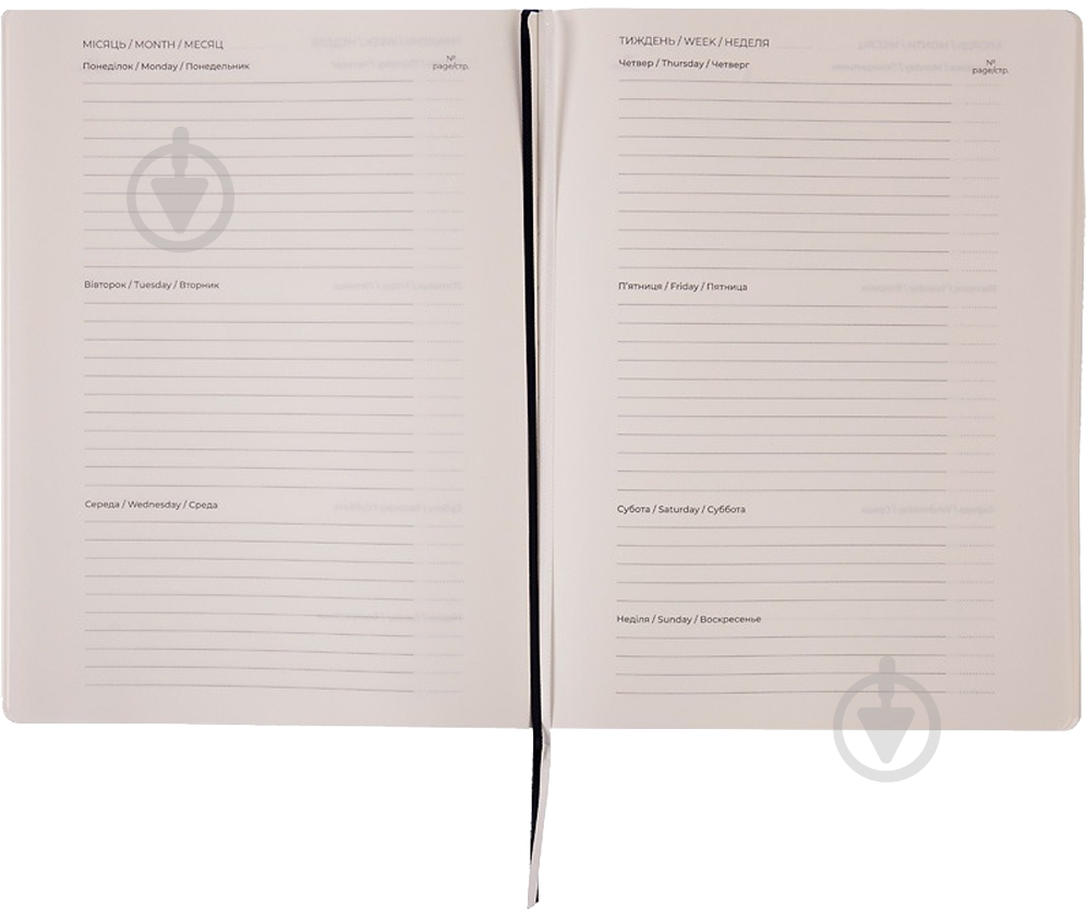 Дневник недатированный черный клетка Axent Partner Soft 8605-21-01-a - фото 3