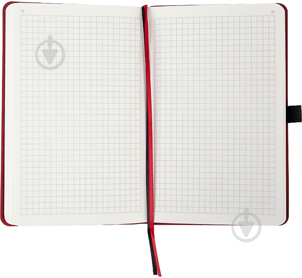 Дневник недатированный бордо клетка Axent Partner Soft A5 8601-21-37-a - фото 3