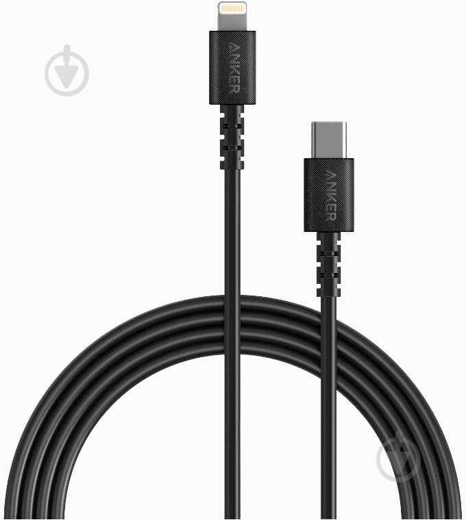 Кабель Anker Lightning – USB-C 0,9 м Black (A8612G11) PowerLine Select V3 - фото 1 Кабель Anker Lightning – USB-C 0,9 м Black (A8612G11) PowerLine Select V3 - фото 1