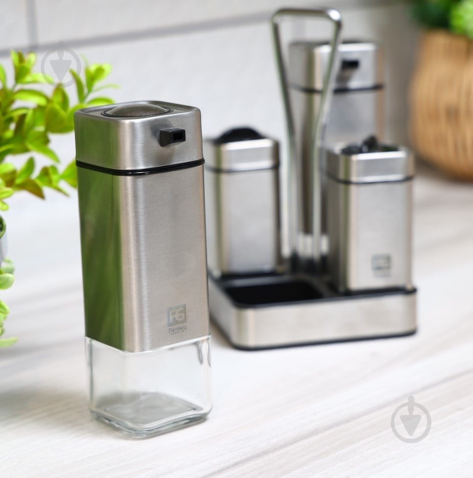 Набір для спецій Flamberg Premium на підставці Essential 100 та 220 мл - фото 5